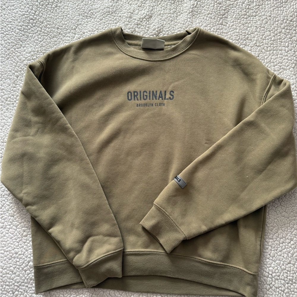 Brooklyn Cloth Olive Crewneck Sweater